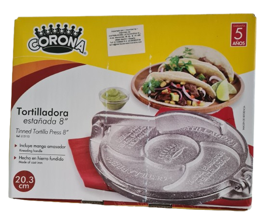 Cast Iron Tortilla press 20.3 cm -  Corona