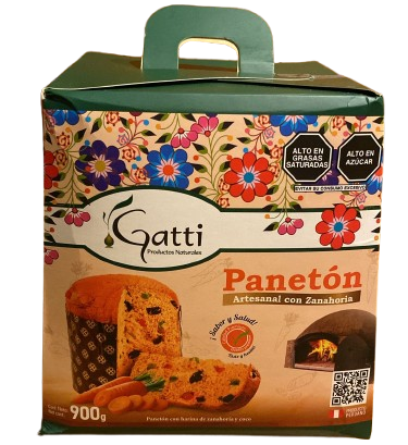 Panettone with carrot and coconut flour - 900 gr - Gatti