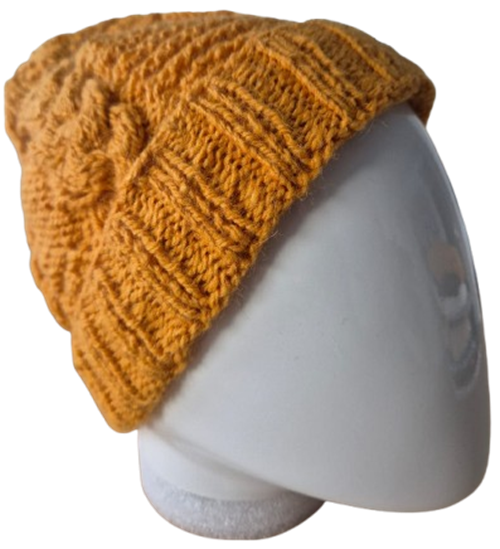 Hand knitted baby Alpaca hat dames -   -