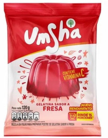 Strawberry gelatine pudding - 120 gr - Umsha